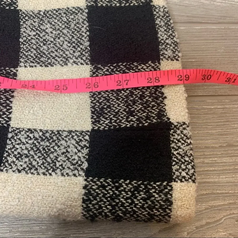 VINTAGE the Limited wool blend structured shoulder buffalo plaid blazer sz M
